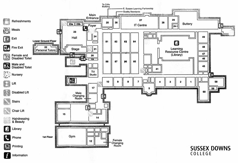 Sussex Downs College Plan View