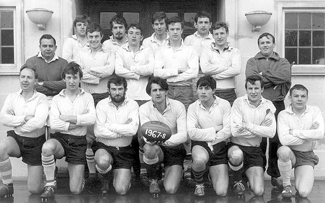 First XV 1967 left - Old Boys right